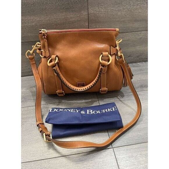 Dooney & Bourke Florentine Leather Small Satchel Natural B000551 - Picture 9 of 12